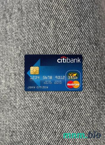 Australia Citibank wygląd zdjęcia mastercard skan PSD + zdjęcie